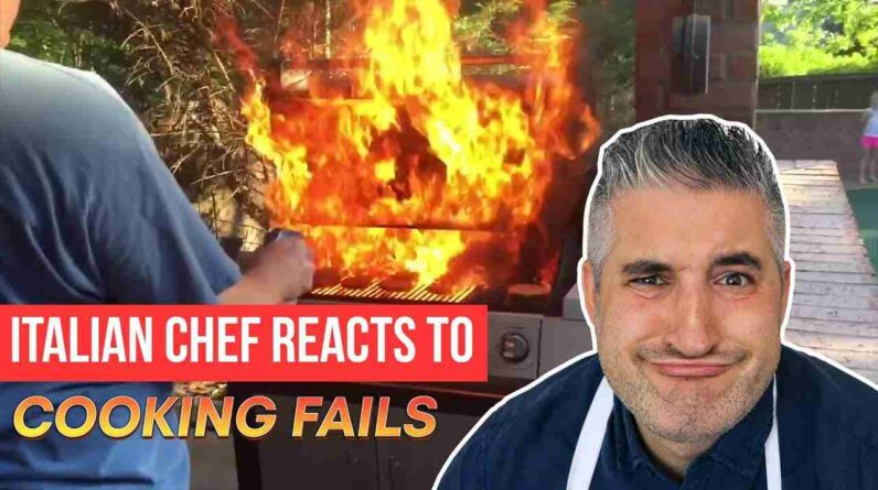 italian chef reacts to funny cooking fails g2SP5izT Mg