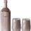 Vinglacé Gift Set – Bottle Insulator Chiller with 2 Stemless Wine Glasses – Great Gift Ideas for Wine and Champagne Lovers (Rose Gold)