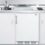 Summit Appliance C60EL 60″ Wide All-in-one Kitchenette with Two Coil Burners, Cycle Defrost Refrigerator-Freezer, Stainless Steel Sink and Storage Cabinets