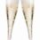 Munfix 50 Pack Gold Rimmed Plastic Champagne Flutes 5 Oz Clear Plastic Toasting Glasses Fancy Disposable Wedding Party Cocktail Cups with Gold Rim