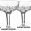 Godinger Champagne Coupe Barware Glasses – Set of 4, 6oz, Dublin Crystal Collection