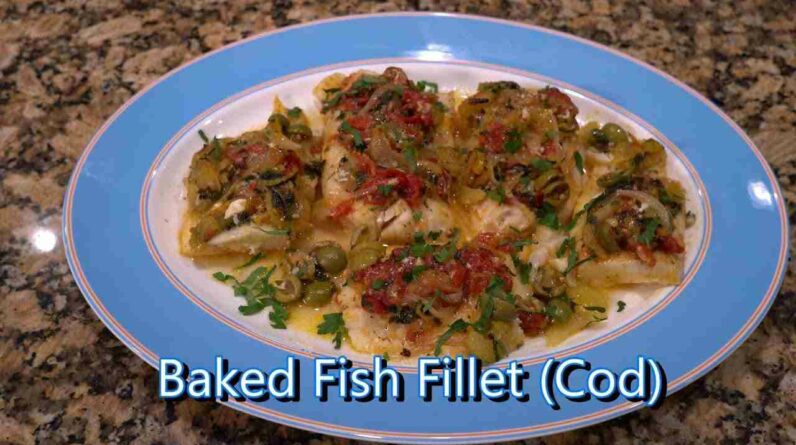 italian grandma makes baked fish fillet cod Jmq0etwGCYI