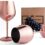 Jillmo Wine Glass, 18 oz Copper Wine Glasses, Set of 2