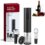 Electric Wine Opener Set, Battery Operated Wine Bottle Opener with Foil Cutter, Wine Pourer and Vacuum Stopper, Automatic Corkscrews for Wine Bottles Kit for Wine Father’s Day Gift Home Kitchen Bar