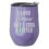 Stemless Wine Tumbler Coffee Travel Mug Glass With Lid Gift I Love Jesus But I Cuss A Little Funny (Purple Glitter)