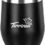 Tirrinia Stemless Insulated Wine Tumbler with Lid, 12oz Single Stainless Steel Double Walled Metal Reusable Wine & Champagne Tumbler for Camping, Travel and Outdoor, Black