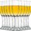 Set of 12, Champagne Glasses, 6 Ounce Champagne Flute, Lead-free Drinkware, Clear