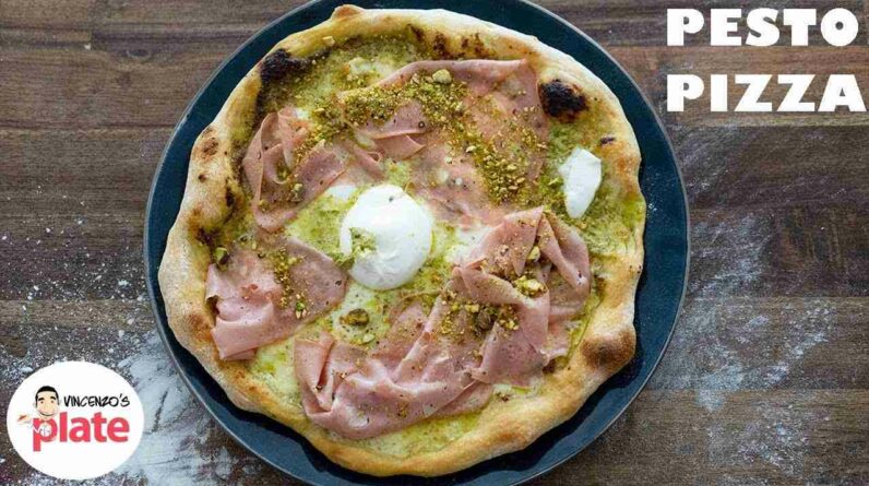 how to make best pesto pizza with creamy burrata cheese AxbOTnAobgU