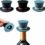 Funny And Classy Wine Stopper Silicone Decorative Hat, Reusable Gentleman Hat Cork for Whisky, Gin, Vodka, Tequila, Beer, Champagne, Magic Wine Preserver Gift for Wine Lovers (3PK- Black, Green, Blue)