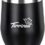 Tirrinia Stemless Insulated Wine Tumbler with Lid, 12oz Single Stainless Steel Double Walled Metal Reusable Wine & Champagne Tumbler for Camping, Travel and Outdoor, Black