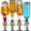 Wyndham House Liquor Dispenser – 4-Bottle Drinks, Alcohol Station – Wall-Mounted Cocktail Tap, Push-Release Valves, Rubber Suction Cups, Home Bar, Man Cave, Bartender Accessories