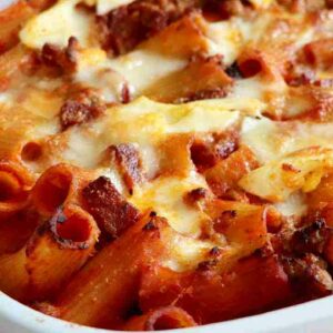 this is how to make baked ziti rigatoni pasta al forno Y7MxQLScYPE