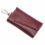 DHAEY Leather Keychain Men Women Key Holder Organizer Pouch Cow Split Car Key Wallet Housekeeper Key Case Mini Card Bag (Color : Red Wine)