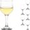 LAV Small Premium Wine Glasses Set of 6 – Clear White Wine Glasses 8 Oz – Tulip Shape Short Stem Wine Glass Set for Dinner Tables and Gifts – Made in Europe