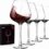 JBHO Set of 4-21 Ounce Hand Blown Italian Style Crystal Burgundy Wine Glasses – Lead-Free Premium Crystal Clear Glass – Gift-Box for any Occasion