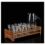 Home bar accessories Whiskey Decanter Wine Decanter Wine Carafe Crystal Glass Liquor Glass Liquor Glass Striped Small Wine Glass Cup Holder Splitter Set Decanter Decanter set