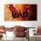 Abstract Red Wine Cups Decorative Painting Canvas Prints for Living Room Home Decor Glasses Posters Modern Wall Art Pictures 90x183cm/35x72inch With Golden Framed Ready to Hang