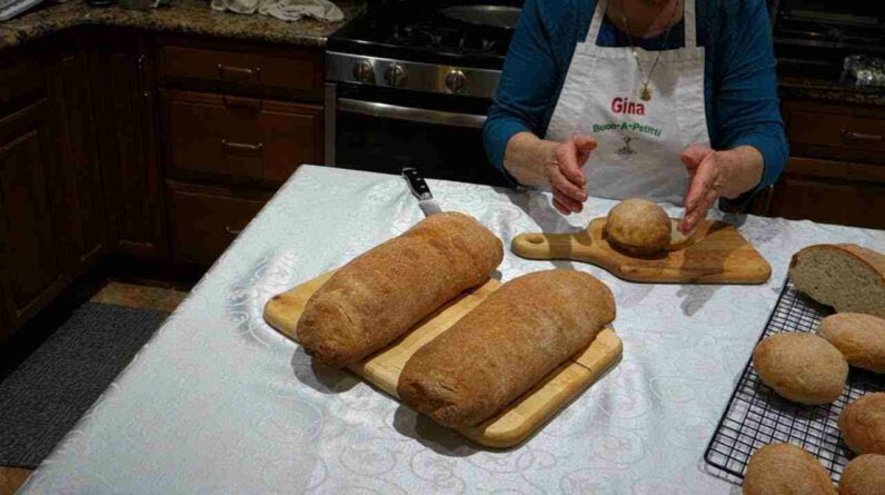 italian grandma makes homemade bread WbIaatruyHQ