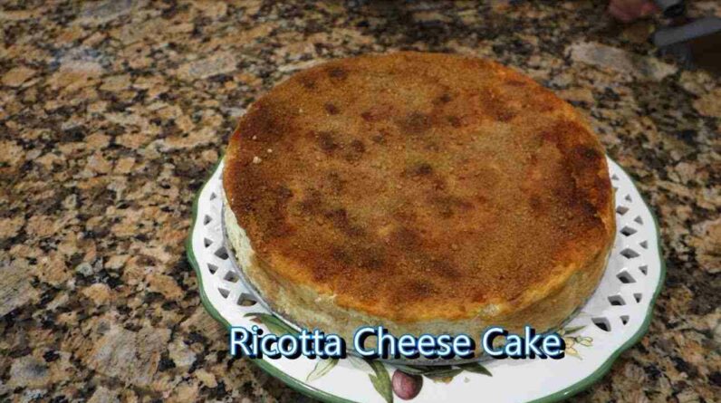 italian grandma makes ricotta cheese cake pXh7RJ8ElEs