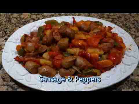 italian grandma makes sausage and peppers