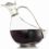 Vagabond House Hand-Blown Glass Wine Decanter with Solid Pewter Duck Shape Hand Blown Lead-free Crystal Glass, Red Wine Carafe, Wine Gift, Wine Accessories 9 inch x 8 inch Long 30 oz