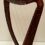 Plain Celtic Harp Rose 19 string Irish Style with Bag & Extra strings & key included