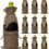 Ocean Sea Whalecome Retro Brown 10 Pcs Wine Bag With Drawstring, Gift Tag for Wedding Birthday Blind Tastings Party, Reusable Burlap Wine Bottle Bag Bulks for Teacheres, Women, Retirement Gift