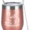 60th Birthday Gifts for Women – 60th Birthday Wine Tumbler for Women, 12oz Insulated Wine Tumbler with Lid and Straw, Great 60 Years Old Birthday Gifts for Anniversary Decorations (Rose Gold)