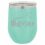 12 oz Double Wall Vacuum Insulated Stainless Steel Stemless Wine Tumbler Glass Coffee Travel Mug With Lid Obliviate Funny (Teal)