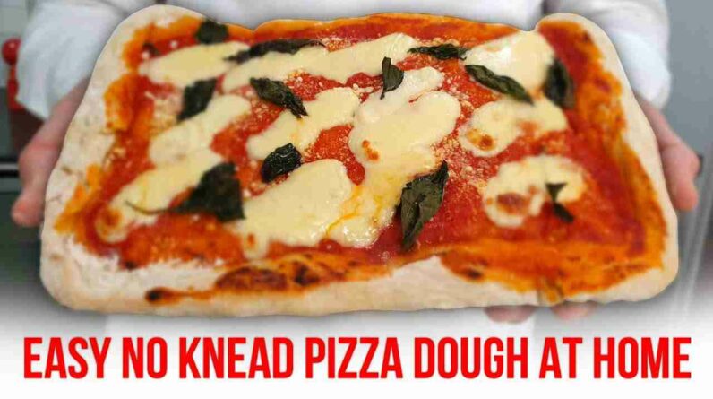 easy no knead pizza dough at home yMnpa8Zokog