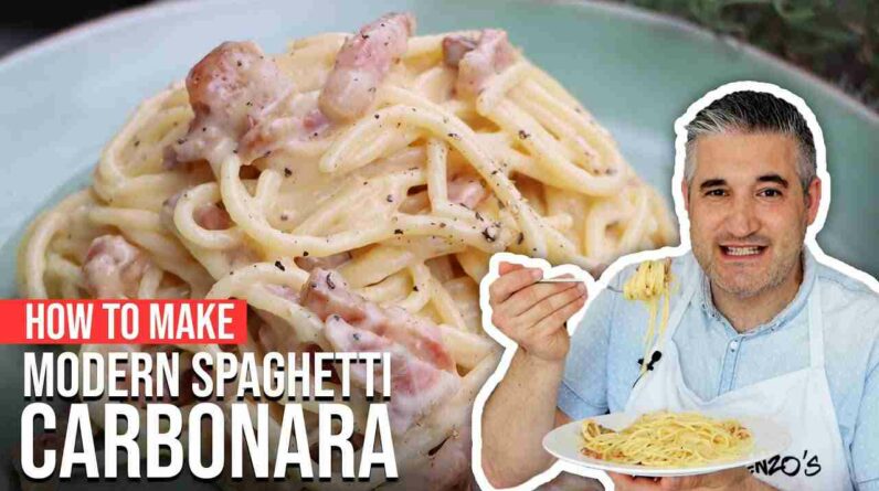 how to make modern spaghetti carbonara like a chef 593WWQPGtYY