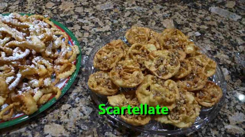 italian grandma makes christmas cookies scartellate struffoli crostoli PcclLPPoyc