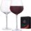 Red Wine Glasses (Set of 2),Lead-Free Premium Crystal Large Wine Glass,Hand Blown Burgundy Ultra-thin Wine Glasses For Best Wine Tasting,Great Gift Packaging (27oz)Clear