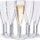 US Acrylic Plastic 5 ounce One Piece Champagne Flute in Clear | Set of 12 Wine Stems | Reusable, BPA-free, Made in the USA, Top-rack Dishwasher Safe