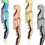 4 Piece Waiter Corkscrew Wine Openers Double Hinge Corkscrew Wine Corkscrew and Foil Cutter All-in-One Waiter Corkscrew All-In-One Corkscrew for Beer Wine (Rose Gold, Black, Iridescent Color, Gold)